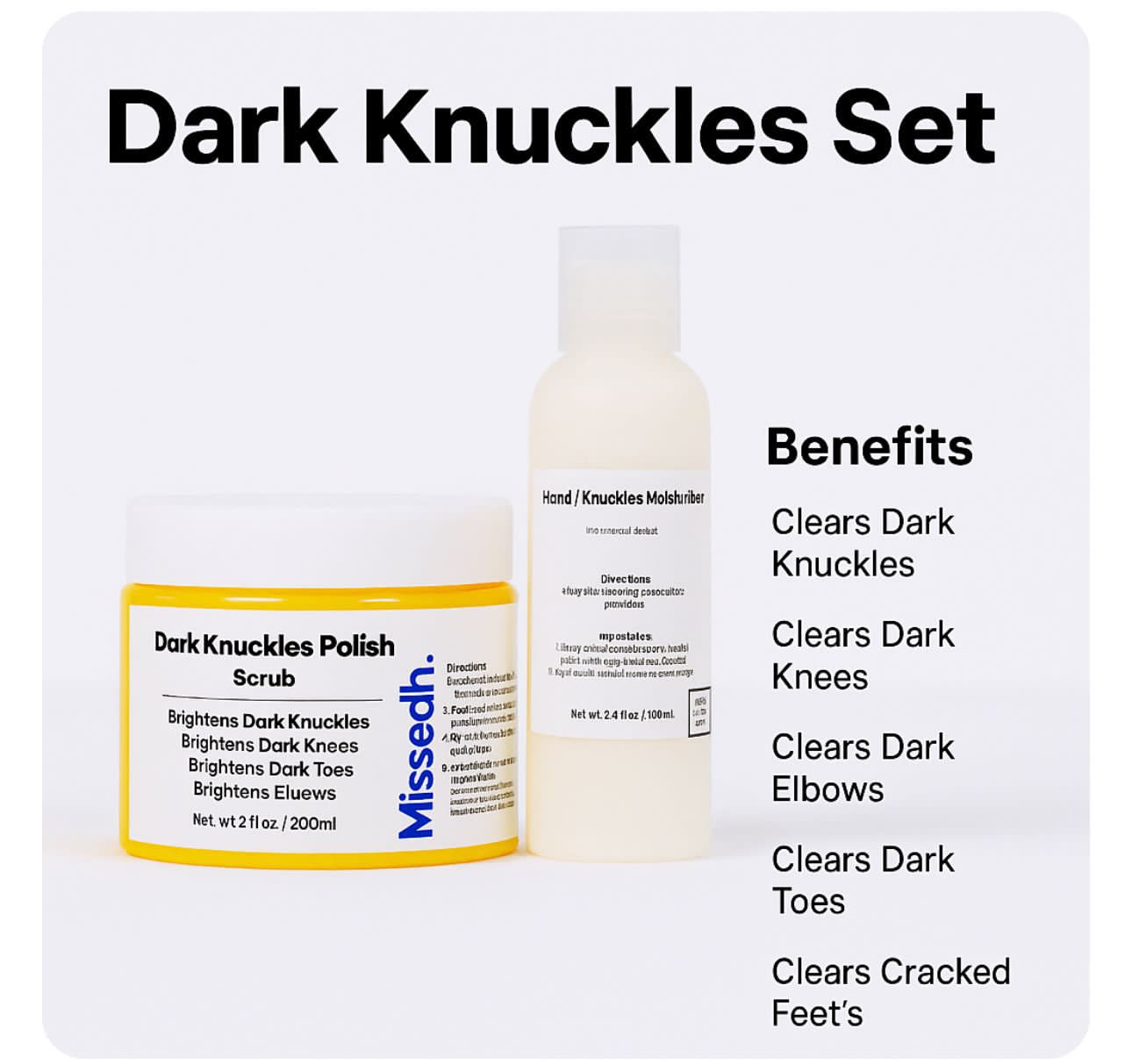 Dark Knuckles: Elbows: Knees: Feet Set