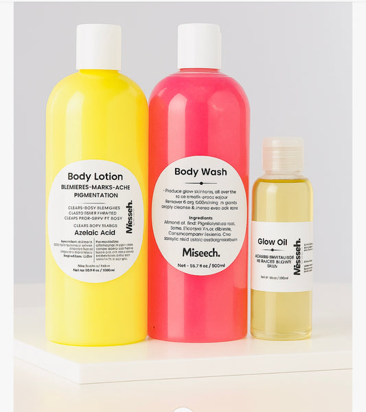 Blemishes,Pigmentation,Dark Marks (Azelaic Acid) 500ml Body Set