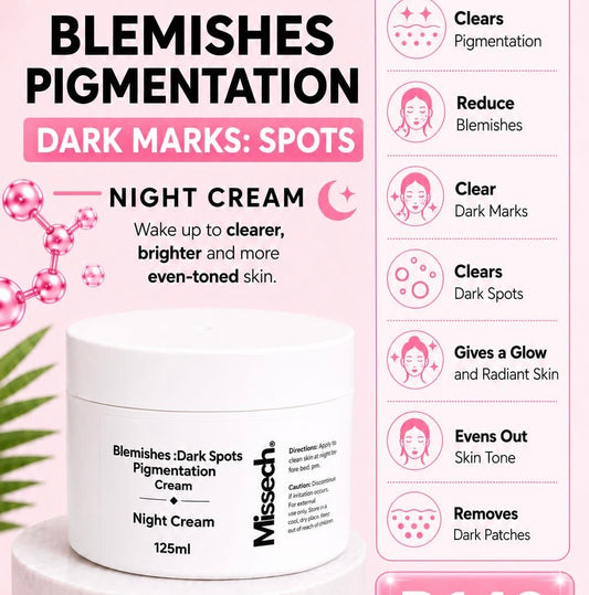 Blemishes, Dark Marks, Pigmentation Night Cream