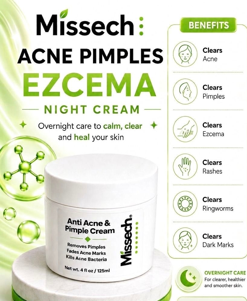 Acne: Rash: Pimples: Ezcema Night Cream